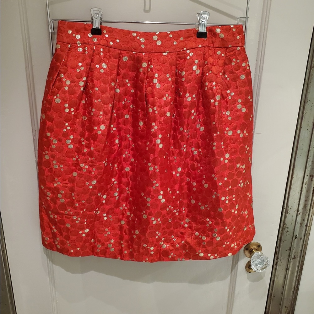 Lauren Moffatt Red Skirt